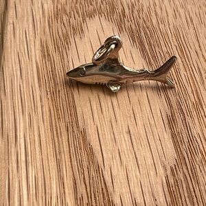 Shark Charm Pendant Vintage Sterling Silver 925 NOS
